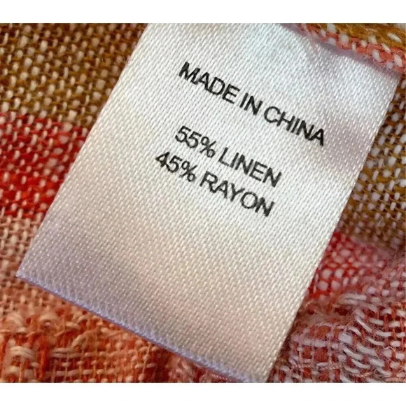 NWT Drew Womens Multi-Color Striped Linen Blend Tulip Wide Leg Jumpsuit‎ Small - Picture 10 of 12